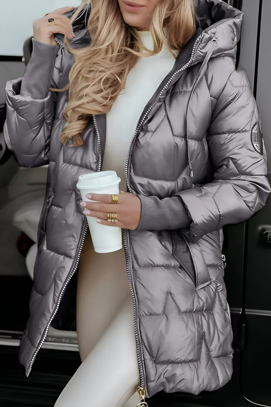 Aurelia | Elegant Hooded Coat